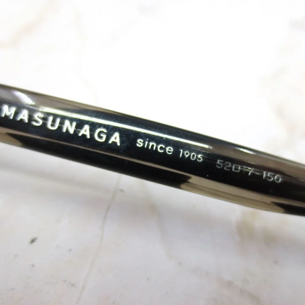 Masunaga Eyeglasses Frame 007 #39 Women's Rectangular Shape Full Rim 17-52-150